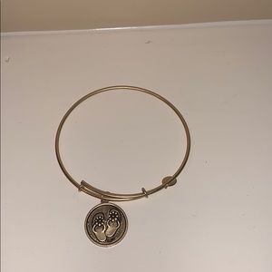 gold Chrysalis flip flop bracelet